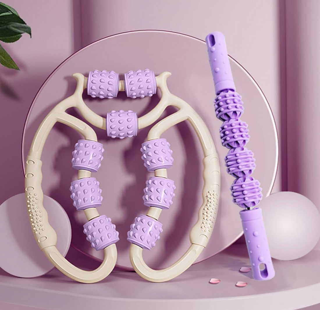 Massage Roller Kit for Muscle Recovery &amp; Deep Tissue Relief