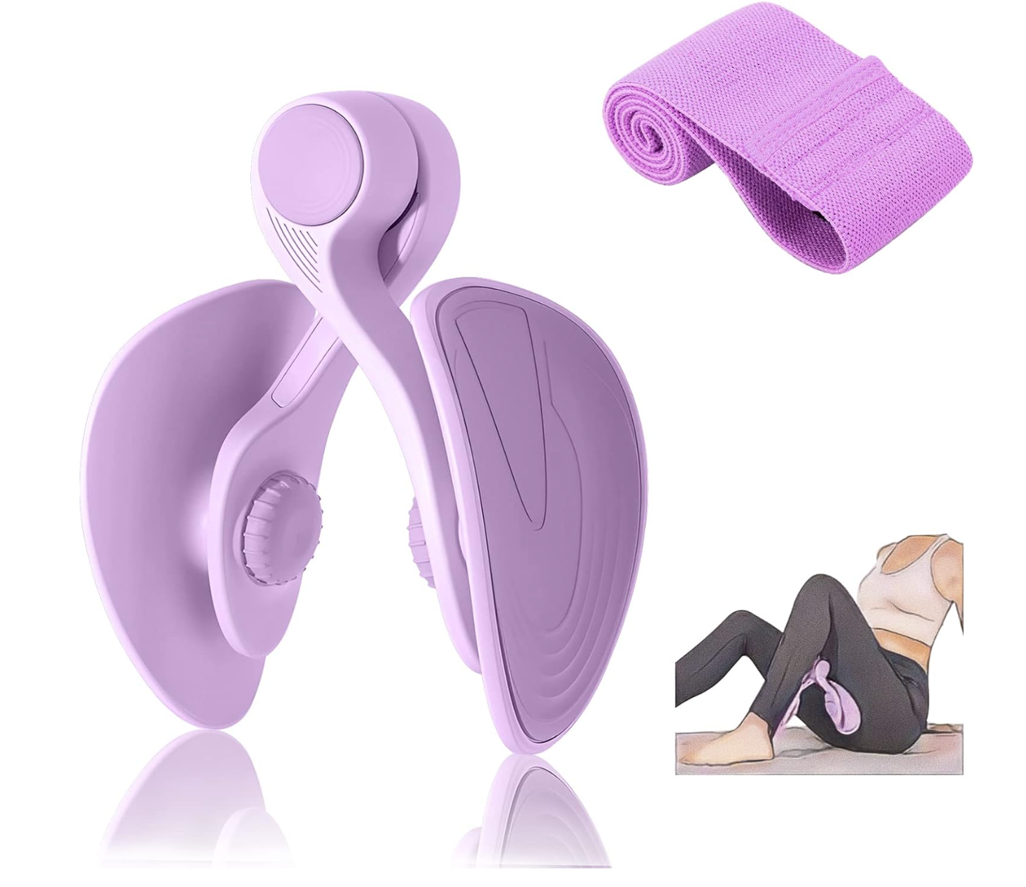 Pelvic Floor &amp; Glute Trainer – With 40lb Resistance Band