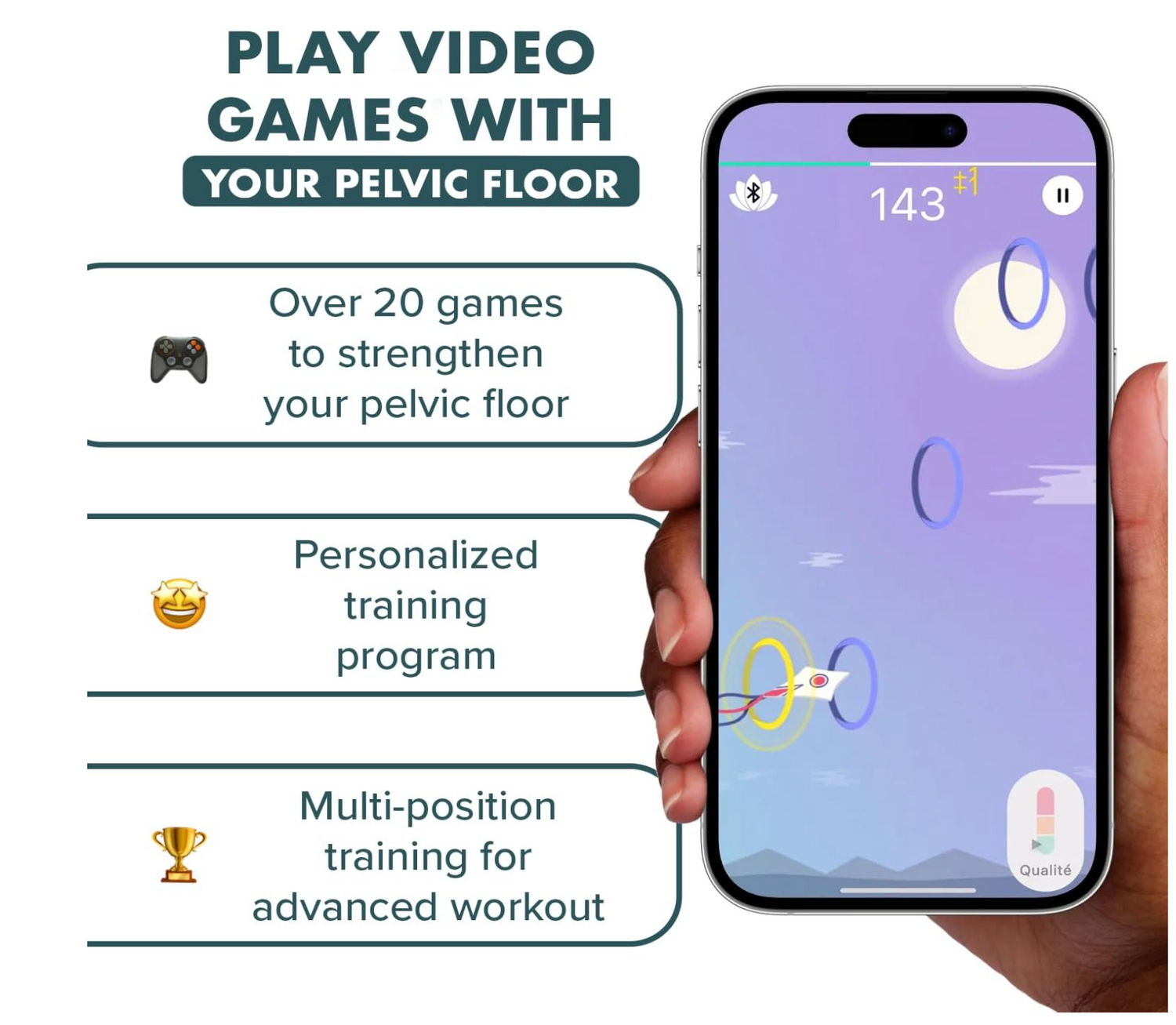 Perifit+ Connected Kegel Trainer – Dual-Sensor Pelvic Floor Strengthening Device