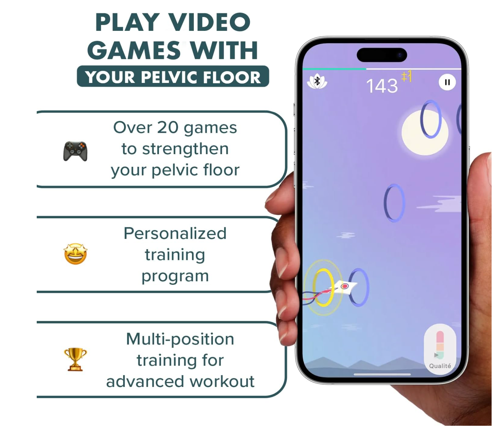 Perifit+ Connected Kegel Trainer – Dual-Sensor Pelvic Floor Strengthening Device