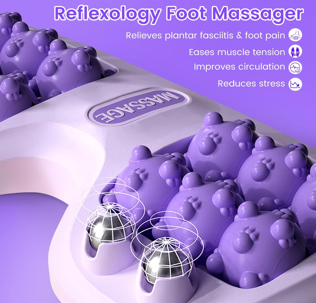 Foot Massager Roller for Plantar Fasciitis Relief